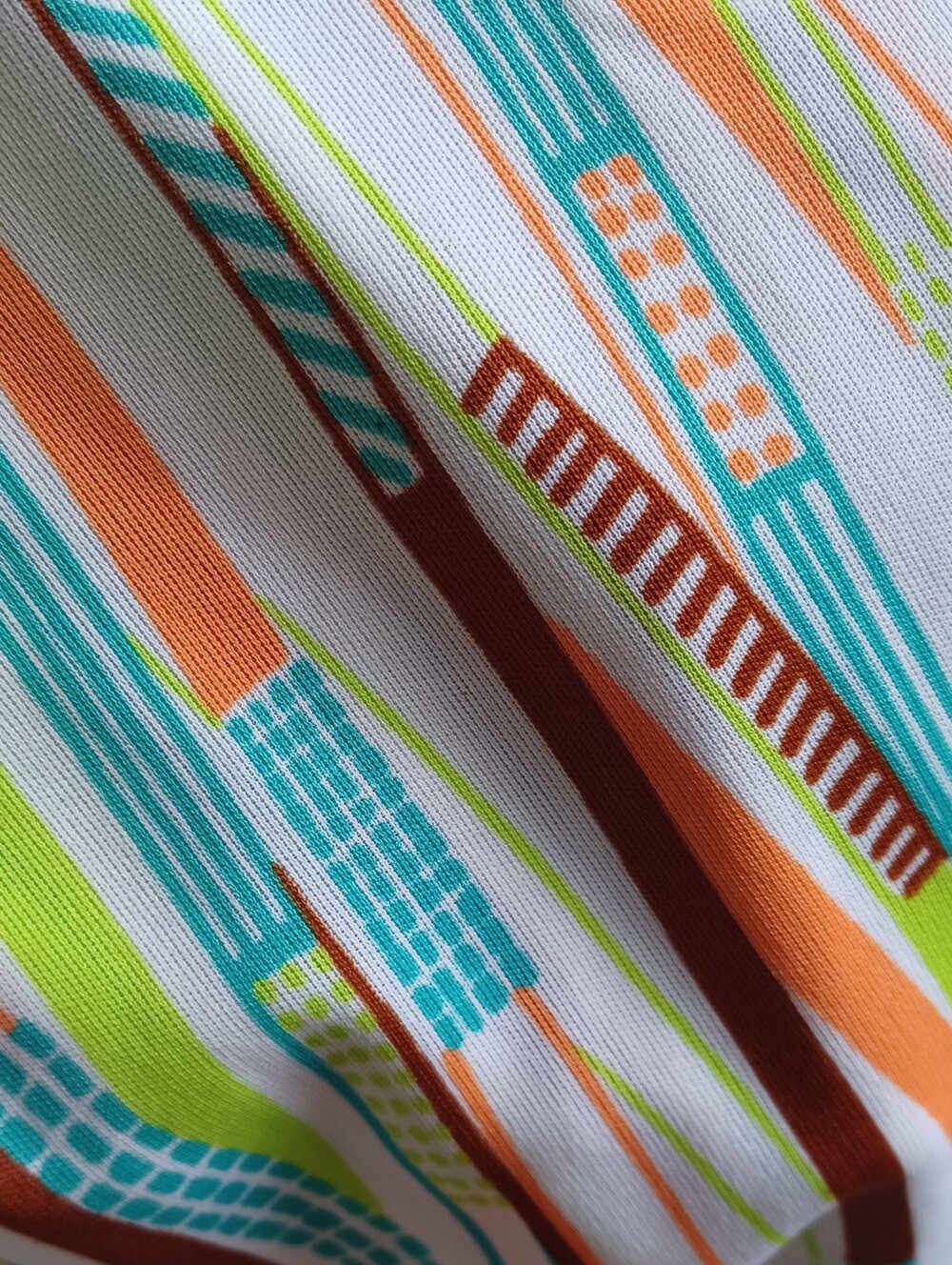 70s Abstract Striped Multi-Color Tank Top - Picture 4 of 4